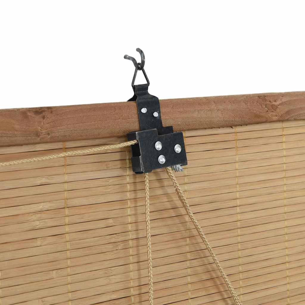 Window Blinds & Shades Other Manual Light Brown Bamboo